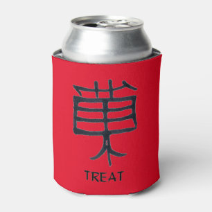 Rafraîchisseur Pour Canette Kanji Treat rouge peut refroidir 2 côté