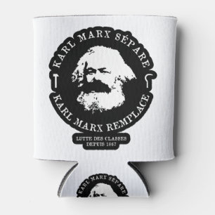 RAFRAÎCHISSEUR  POUR CANETTE KARL MARX SÉPARE, KARL MARX REMPLACE