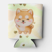 Rafraîchisseur Pour Canette Kawaii Smiling Cartoon Style Shiba Inu (Devant)