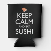 Rafraîchisseur Pour Canette Keep Calm And Eat Sushi (Devant)