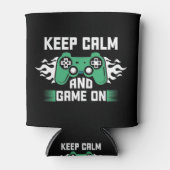 Rafraîchisseur Pour Canette Keep Calm and Game (Devant)
