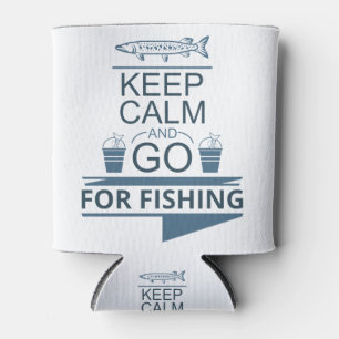 Rafraîchisseur Pour Canette Keep calm and go for fishing