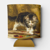 Rafraîchisseur Pour Canette Kitten avec peinture et brosses (Dos)