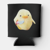 Rafraîchisseur Pour Canette Knife Duck Plush Meme Double Sided Black (Devant)