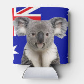 Rafraîchisseur Pour Canette Koala avec l'Arrière - plan du drapeau australien (Dos)