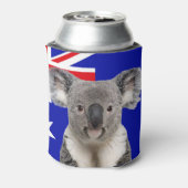 Rafraîchisseur Pour Canette Koala avec l'Arrière - plan du drapeau australien (Can Dos)