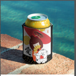 Rafraîchisseur Pour Canette KOKESHI AMOUR Serviettes de cuisine pour chien Ch