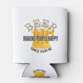 Rafraîchisseur Pour Canette La bière rend les gens heureux (Dos)