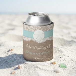 Rafraîchisseur Pour Canette La Collection de Mariage sur la Plage aux Dollars