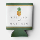 Rafraîchisseur Pour Canette La collection de Mariages d'ananas tropicaux (Devant)