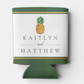 Rafraîchisseur Pour Canette La collection de Mariages d'ananas tropicaux (Dos)