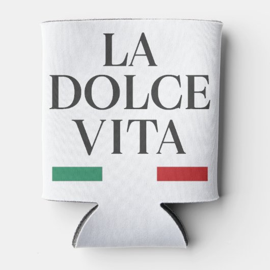 Rafraîchisseur Pour Canette La Dolce Vita Can Cooler - Références Italiennes (Devant)