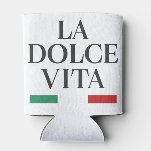 Rafraîchisseur Pour Canette La Dolce Vita Can Cooler - Références Italiennes (Dos)