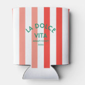 Rafraîchisseur Pour Canette La Dolce Vita Côte Amalfi Cabana Stripe (Dos)