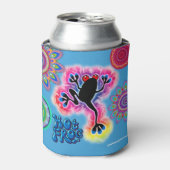 Rafraîchisseur Pour Canette La grenouille chaude psychédélique Boho peut refro (Can devant)