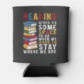 Rafraîchisseur Pour Canette La Lecture Nous Donne De L'Espace Pour Aller Drôle (Devant)