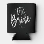 Rafraîchisseur Pour Canette La mariée | Style de script Mariage personnalisé (Devant)