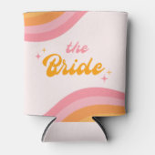 Rafraîchisseur Pour Canette La mariée Super rose et orange (Devant)