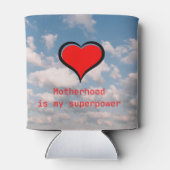 Rafraîchisseur Pour Canette La maternité est ma superpuissance sur un (Dos)