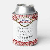 Rafraîchisseur Pour Canette La Parties scintillant Damask Las Vegas Mariage Co (Can devant)