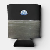 Rafraîchisseur Pour Canette La Terre de Lune dans l'espace noir (Dos)