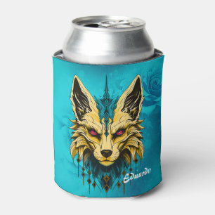 Rafraîchisseur Pour Canette La tête de renard mystique, noble et mystérieuse.