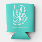 Rafraîchisseur Pour Canette La vie en piscine est meilleure en plein air (Dos)