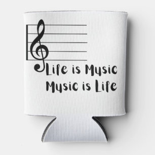 Rafraîchisseur Pour Canette La vie est la musique, la musique est la vie sur u