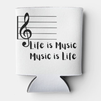 Rafraîchisseur Pour Canette La vie est la musique, la musique est la vie sur u