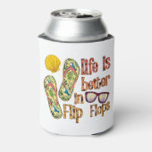 Rafraîchisseur Pour Canette La vie est meilleure en tongs | Vibes d'été (Can Dos)