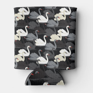 Rafraîchisseur Pour Canette Lac Swan vintage : Motif Monotone.