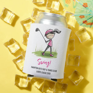 RAFRAÎCHISSEUR POUR CANETTE LADIES LIGUE DE GOLF CUSTOMISÉE CAN COOLER