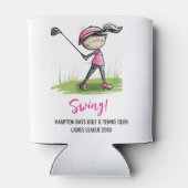 RAFRAÎCHISSEUR POUR CANETTE LADIES LIGUE DE GOLF CUSTOMISÉE CAN COOLER (Dos)