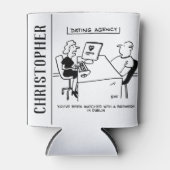 Rafraîchisseur Pour Canette L'agence de rencontres s'associe à une brasserie (Devant)