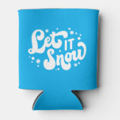 Rafraîchisseur Pour Canette Laisser neiger hiver design (Devant)