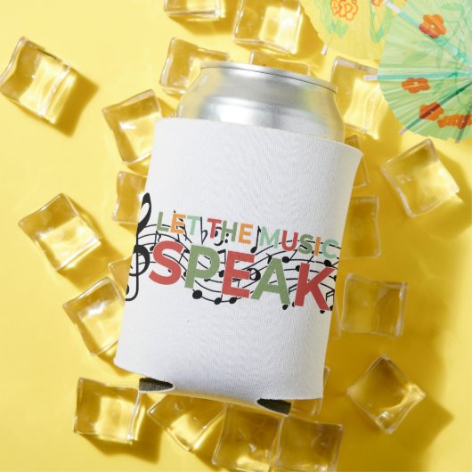 Rafraîchisseur Pour Canette Laissez La Musique Parler, Notes Musicales (Été in situ)