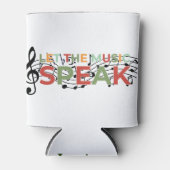 Rafraîchisseur Pour Canette Laissez La Musique Parler, Notes Musicales (Devant)