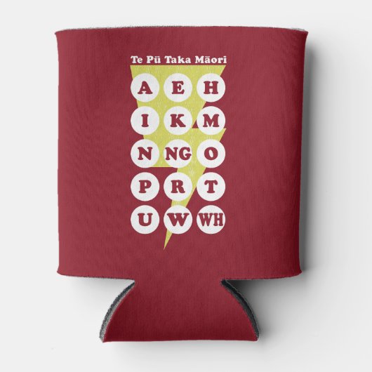 Rafraîchisseur Pour Canette L'alphabet maori Pu Taka (Devant)