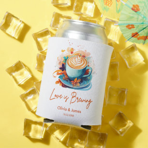 Rafraîchisseur Pour Canette L'amour bleu est en train de préparer un café pour