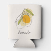 Rafraîchisseur Pour Canette Lancement de mariage personnalisé Citron Citrus Mo (Dos)