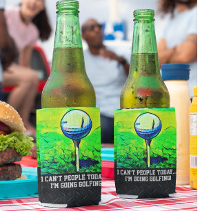 Rafraîchisseur Pour Canette L'anniversaire jouant au golf fait sur commande