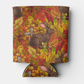 Rafraîchisseur Pour Canette Lapin d'automne en rouge (Devant)