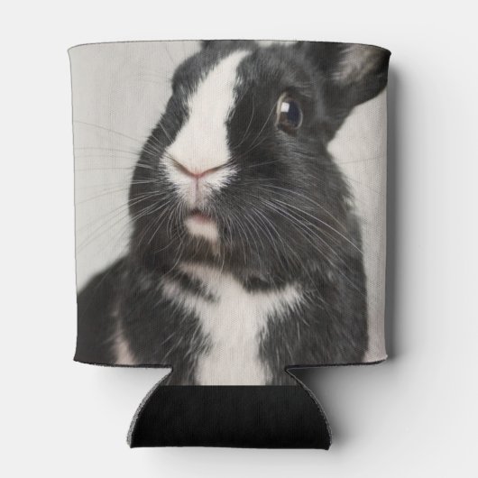 Rafraîchisseur Pour Canette Lapin lapin noir et blanc Startted (Dos)