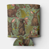 Rafraîchisseur Pour Canette Lapins et la flore boisée peuvent refroidir (Dos)