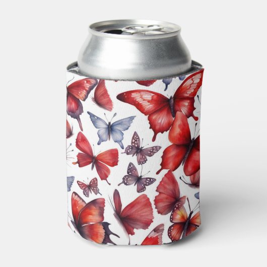 Rafraîchisseur Pour Canette L'art des papillons aquarelles (Can devant)