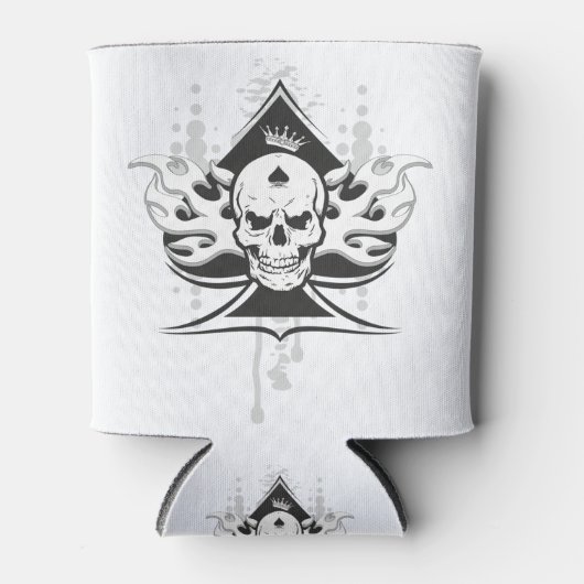 Rafraîchisseur Pour Canette L'as du crâne de pique (Devant)