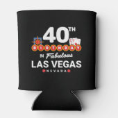 Rafraîchisseur Pour Canette Las Vegas Birthday Party (Dos)