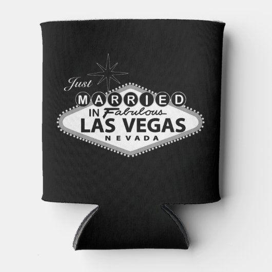 Rafraîchisseur Pour Canette Las Vegas Wedding Favor Custom Can Cooler (Devant)