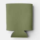 Rafraîchisseur Pour Canette Laurel Crest Mariage Monogramme | Vert olive (Dos)