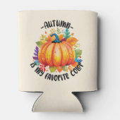 Rafraîchisseur Pour Canette L'automne est ma couleur préférée - Citrouille et  (Dos)